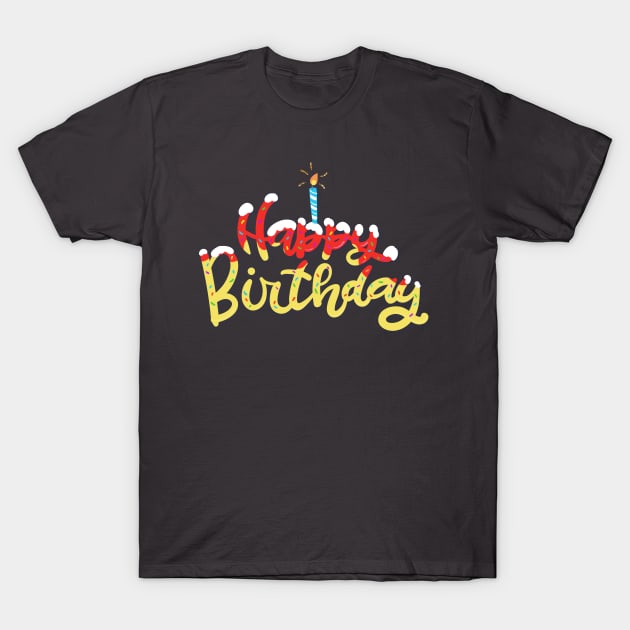 Happy Birthday Cake Boy T-Shirt by WalkingMombieDesign